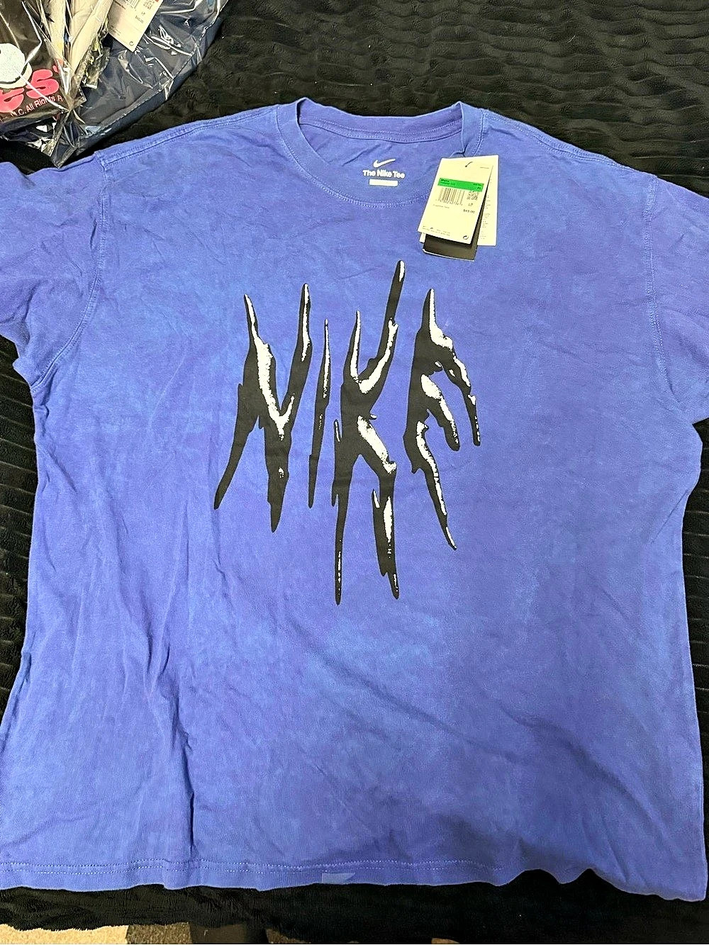 Nike M90 Streetball T-Shirt Graphic Tee Blue XL